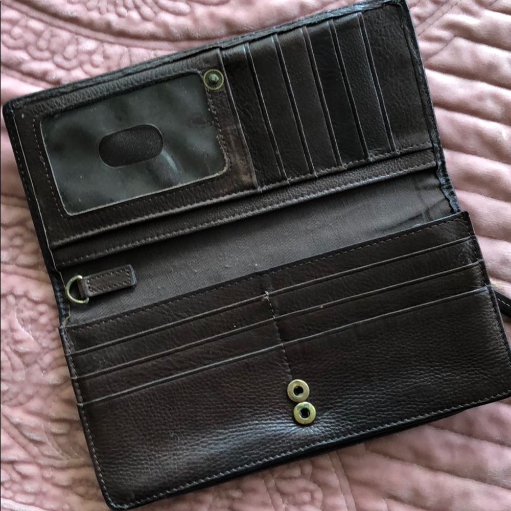 Genuine Leather Wallet Patchwork Style - image 3